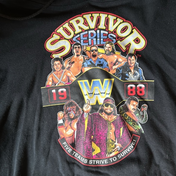 Men’s 1998 WWF Survivor Series Hooded Sweatshirt - Picture 2 of 3